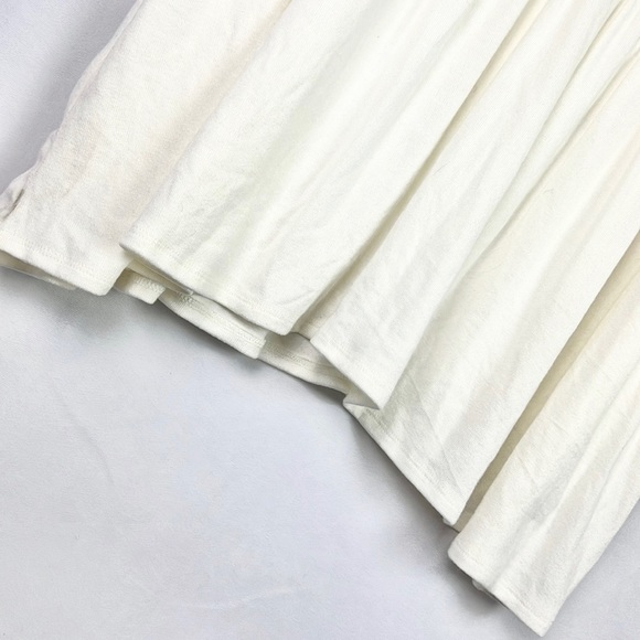 ANDREE |🍦Light Cream Thin Knit 1/2 Sleeves Loose Oversized Sweater - Picture 6 of 8